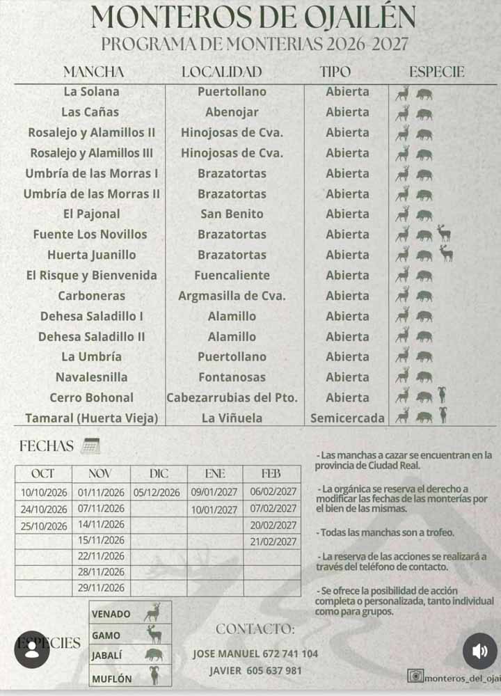 PPrograma Monterias Monteros de Ojailen